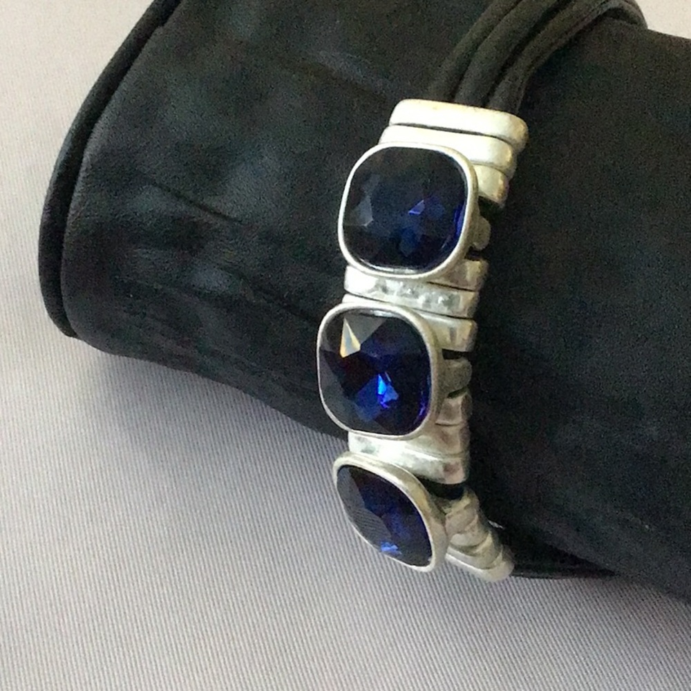 Leather Cord Sapphire Bracelet